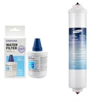 Samsung DA29-00003G Internal Fridge Water Filter, Model HAFIN2/EXP,White & DA29-10105J External Fridge Water Filter, Model HAFEX/EXP