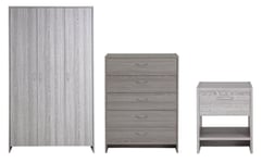 Argos Home Seville 3 Piece Door Wardrobe Set - Grey Oak