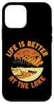 iPhone 12 mini Rowing Row Boat Retro Vintage Life Is Better At The Lake Case