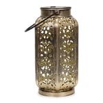 Solar Antique Brass Outdoor Lantern