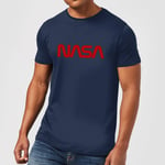 NASA Worm Red Logotype T-Shirt - Navy - XXL