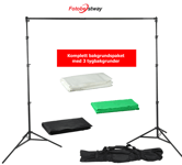 PAKET FOTOBESTWAY BAKGRUNDSSET + 3ST BAKGRUNDER