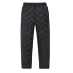 20% Off-men Vinter Fleecebyxor Vattentät Håll Varm Svart Förtjocka Med Fickor Grå Polyester Fiber Herr Joggingbyxor Träningsbyxor CMK Black XL