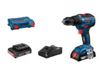 Bosch GSR Professional 18V - 55 - Borr/drivare - sladdlös - 2 hastigheter 13 mm - 55 N·m - 2 batterier