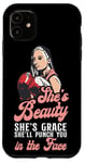 iPhone 11 Boxing Girl Vintage She'S Beauty She'S Grace She'Ll Punch Case