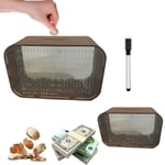 With Saving Money Goals Counter Cash Saver Money Box Reusable Cash Vault