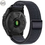 Garmin Fenix 5/6/7X Pro kardborreband i nylon - 22mm 26mm