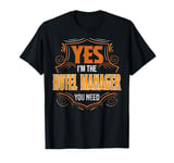 Retro Profession I'm The Hotel Manager T-Shirt