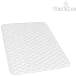 Vitalispa Housse De Matelas Lit À Sommier Tapissier Topper 140x200 Cm Blanc