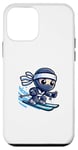 Coque pour iPhone 12 mini Ski Ninja Snowboard Ninja Ski Snow Rider