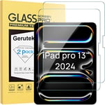 [Lot De 2 Verre Trempé Pour Ipad Pro 13 Pouces (2024, 7ème Génération), 9h Dureté, Haute Définition, Anti Rayures, Sans Bulles, 2.5d Film Protection Écran Pour Nouvel Ipad Pro 13"" 2024