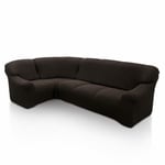 SOFASKINS Housse de canapé d'angle Super élastique, Lavable, de Haute qualité, Respirante, Confortable et Durable, Facile à Installer, Dimensions (340-540 cm), Couleur Marron