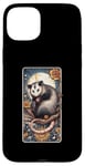 Coque pour iPhone 15 Plus Esthetic Cottagecore The Opossum Possum Jeu de cartes Tarot