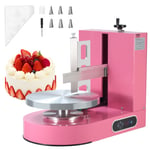 VEVOR Machine à Glacer les Gâteaux 6-14 po Lisseur pour Glaçage Pâtisserie Rose