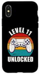 iPhone X/XS Level 11 Unlocked Funny Video Gamer 11 Birthday 11 Year Old Case