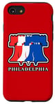 Coque pour iPhone SE (2020) / 7 / 8 Philly Liberty Bell Souvenir de vacances patriotique à Philadelphie