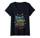 Womens National Lampoon's Christmas Vacation Neon Griswald V-Neck T-Shirt