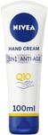 NIVEA 3in1 Q10 AntiAge Care Hand Cream 100ml Moisturising Hand Cream Reduces the