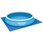 Tapis de sol pour piscine Flowclear 396x396 cm Bestway Bleu