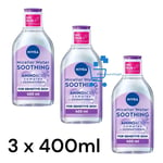 3 x 400ml Nivea MicellAIR 5 In 1 Micellar Water for Sensitive Skin