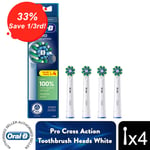 Oral-B Pro X-Filaments Power Toothbrush Refill Replacement Heads, Pack of 4