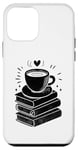 Coque pour iPhone 12 mini Livre de lecture pour café, expresso