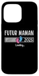 Coque pour iPhone 14 Pro Max Annonce Grossesse Maman 2025 Cadeau Futur Maman 2025 Annonce