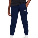 Nike Full Length Pant K NSW Club FLC Crgo PNT Lbr, Midnight Navy/Midnight Navy/White, FD3012-410, XL