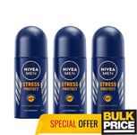 Nivea Men Stress Protection Roll-On Déodorant Antitranspirant 50ml 3-pack