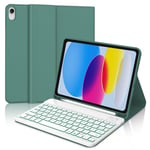 WINCHKING Clavier pour iPad 10 ème - Coque Clavier iPad 10eme Generation, Rétroéclairage 7 Couleurs, AZERTY