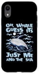 iPhone XR Just Me And The Sea Blue Beluga Cetacea Whale Watching Case