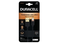 Duracell USB7022A, Svart, Apple iPhone 5, 5C, 5S, iPad 4, iPad Mini, iPod Nano 7G, iPad Touch 5G, 67 g, 5 mm, 5 mm, 2000 mm