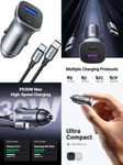 UGREEN 30W Car Charger with 60W USB C Cable PD&QC3.0 C Fast...