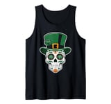 Sugar Skull Saint Lucky St Patrick Tank Top