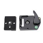 Quick Release Adapter Camera Clamp for Manfrotto PL-2000 DSLR 323 Sliding Plate