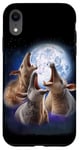 Coque pour iPhone XR 3 Aardvark Hurlant à la lune, fourmilier drôle, amateur d'Aardvark