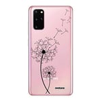 Evetane - Coque Silicone Compatible Samsung Galaxy S20 Plus - Protection Intégrale 360, Fine et Transparente - Coque Avant & Arrière - Haute Résistance - Pissenlit