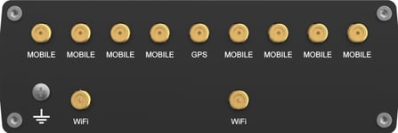 Teltonika Rutm5210b000, Wi-Fi 5 (802.11Ac), Dual-Band (2,4 Ghz / 5 Ghz), Nätverksansluten (Ethernet), 5G, Svart, Industriell Router