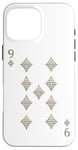 Coque pour iPhone 16 Pro Max Nine (9) of Diamonds Poker Card Jeu de cartes Blackjack