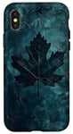 iPhone X/XS Marble Leaf Pattern Case