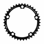 Plateau route 5bra d.130 miche 39dts milieu triple type shimano alu noir 9-10v.