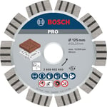 Bosch 1x PRO Abrasive Diamond Cutting Disc for Small Angle Grinders (for Lime and sand bricks, Brick, Ø 125 mm, Professional Accessory Small Angle Grinder)