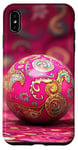 Coque pour iPhone XS Max Rose Paisley Retro Lucky Disco 8 Ball Accessoires de mode