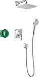 Hansgrohe 27957000 Crometta E Shower System 240 1jet with Single Lever Mixer Chrome