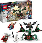 Lego Super Heroes Marvel 76207 Thor Love Et Thunder Attache À Nouveau Asgard