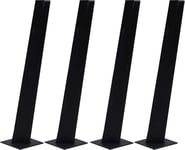 B4, Bordben til spisebord, sort, H70,5x13 cm, stål