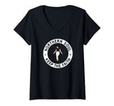 Womens Northern Soul Keep The Faith Dancing Girl V-Neck T-Shirt