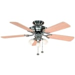 Fantasia Mayfair Ceiling Fan 42in St Steel With Light Kit