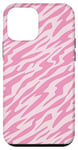 Coque pour iPhone 12 mini Preppy Pink Tiger Animal Print Cute Aesthetic Pattern