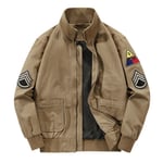 Fury-Veste À Col Montant Pour Homme",Blouson Aviateur En Coton Brodé,Manteau De Gardien,"Coupe-Vent